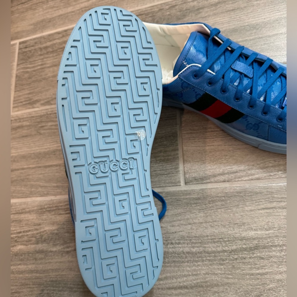 Gucci blue GG crystal sneaker